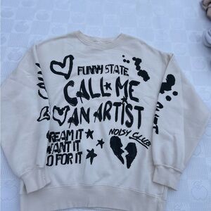 Zara kids Cream Knit Top